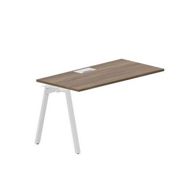 Arena ARNPL147 WNBL (Орех/Белый) Стол приставной, металлический аутлет