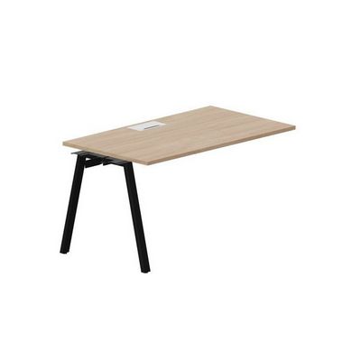Arena ARNPL148 OWNR (Светлый дуб/Черный) Стол приставной, металлический аутлет