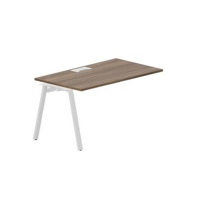 Arena ARNPL148 WNBL (Орех/Белый) Стол приставной, металлический аутлет