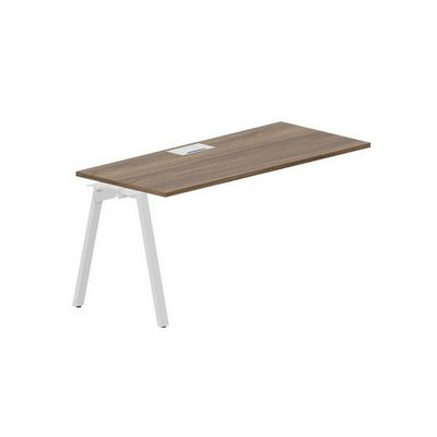 Arena ARNPL167 WNBL (Орех/Белый) Стол приставной, металлический аутлет