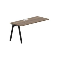 Arena ARNPL167 WNNR (Орех/Черный) Стол приставной, металлический аутлет