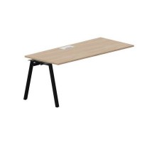 Arena ARNPL188 OWNR (Светлый дуб/Черный) Стол приставной, металлический аутлет