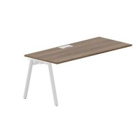 Arena ARNPL188 WNBL (Орех/Белый) Стол приставной, металлический аутлет