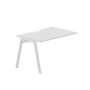 Arena ARNPV128 BLBL (Белый/Белый) Стол приставной с эргономичным вырезом