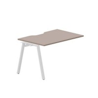 Arena ARNPV128 TRBL (Тортора/Белый) Стол приставной с эргономичным вырезом