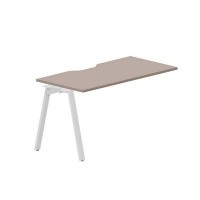 Arena ARNPV147 TRBL (Тортора/Белый) Стол приставной с эргономичным вырезом