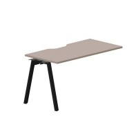 Arena ARNPV147 TRNR (Тортора/Черный) Стол приставной с эргономичным вырезом