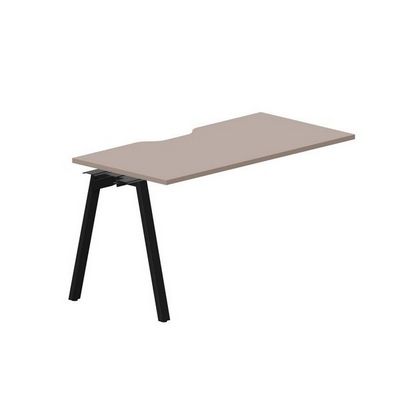 Arena ARNPV147 TRNR (Тортора/Черный) Стол приставной с эргономичным вырезом