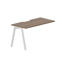 Arena ARNPV147 WNBL (Орех/Белый) Стол приставной с эргономичным вырезом