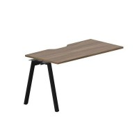 Arena ARNPV147 WNNR (Орех/Черный) Стол приставной с эргономичным вырезом