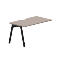 Arena ARNPV148 TRNR (Тортора/Черный) Стол приставной с эргономичным вырезом