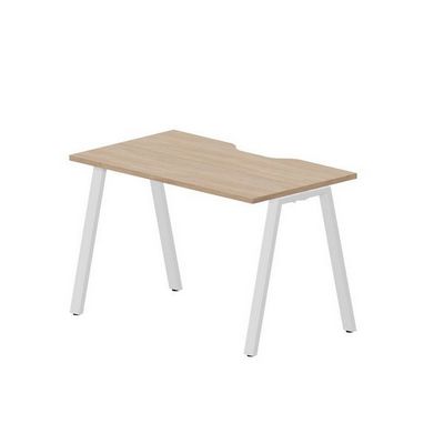 Arena ARNV127 OWBL (Светлый дуб/Белый) Стол с эргономичным вырезом