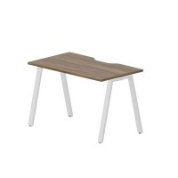 Arena ARNV127 WNBL (Орех/Белый) Стол с эргономичным вырезом