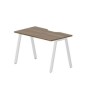 Arena ARNV127 WNBL (Орех/Белый) Стол с эргономичным вырезом