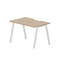 Arena ARNV128 OWBL (Светлый дуб/Белый) Стол с эргономичным вырезом