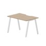 Arena ARNV128 OWBL (Светлый дуб/Белый) Стол с эргономичным вырезом