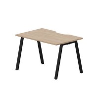 Arena ARNV128 OWNR (Светлый дуб/Черный) Стол с эргономичным вырезом