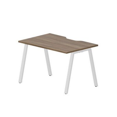 Arena ARNV128 WNBL (Орех/Белый) Стол с эргономичным вырезом