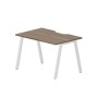 Arena ARNV128 WNBL (Орех/Белый) Стол с эргономичным вырезом
