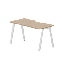 Arena ARNV147 OWBL (Светлый дуб/Белый) Стол с эргономичным вырезом