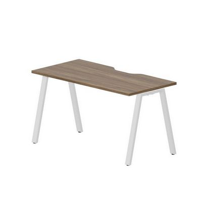Arena ARNV147 WNBL (Орех/Белый) Стол с эргономичным вырезом