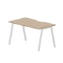 Arena ARNV148 OWBL (Светлый дуб/Белый) Стол с эргономичным вырезом