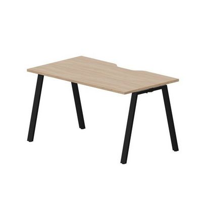 Arena ARNV148 OWNR (Светлый дуб/Черный) Стол с эргономичным вырезом