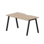 Arena ARNV148 OWNR (Светлый дуб/Черный) Стол с эргономичным вырезом