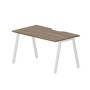 Arena ARNV148 WNBL (Орех/Белый) Стол с эргономичным вырезом