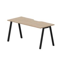 Arena ARNV167 OWNR (Светлый дуб/Черный) Стол с эргономичным вырезом