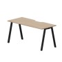 Arena ARNV167 OWNR (Светлый дуб/Черный) Стол с эргономичным вырезом