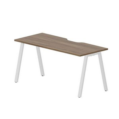Arena ARNV167 WNBL (Орех/Белый) Стол с эргономичным вырезом