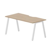 Arena ARNV168 OWBL (Светлый дуб/Белый) Стол с эргономичным вырезом