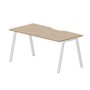 Arena ARNV168 OWBL (Светлый дуб/Белый) Стол с эргономичным вырезом
