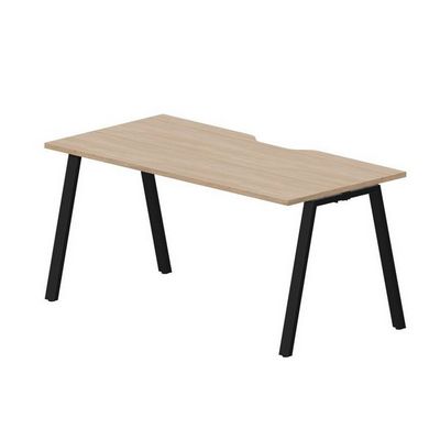 Arena ARNV168 OWNR (Светлый дуб/Черный) Стол с эргономичным вырезом