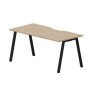 Arena ARNV168 OWNR (Светлый дуб/Черный) Стол с эргономичным вырезом