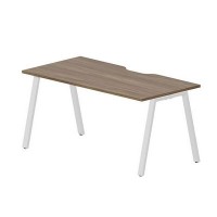 Arena ARNV168 WNBL (Орех/Белый) Стол с эргономичным вырезом