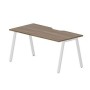 Arena ARNV168 WNBL (Орех/Белый) Стол с эргономичным вырезом
