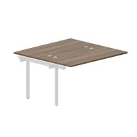 Arena UNN2TPG147 WNBL (Орех/Белый) Приставной стол на 2 рабочих места, 4 громмета