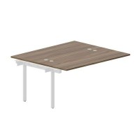 Arena UNN2TPG167 WNBL (Орех/Белый) Приставной стол на 2 рабочих места, 4 громмета