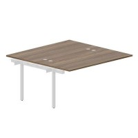 Arena UNN2TPG168 WNBL (Орех/Белый) Приставной стол на 2 рабочих места, 4 громмета