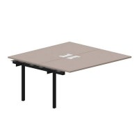 Arena UNN2TPL168 TRNR (Тортора/Черный) Приставной стол на 2 рабочих места, металлические аутлеты