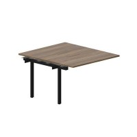 Arena UNN2TPM127 WNNR (Орех/Черный) Приставной стол на 2 рабочих места, меламиновые аутлеты