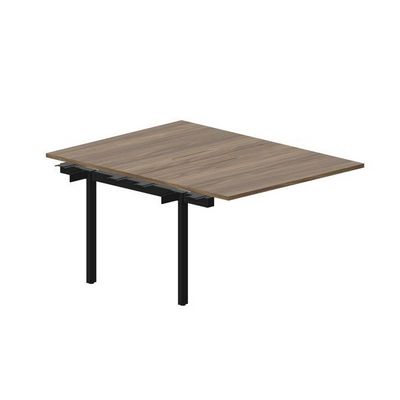 Arena UNN2TPM128 WNNR (Орех/Черный) Приставной стол на 2 рабочих места, меламиновые аутлеты