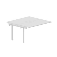 Arena UNN2TPM147 BLBL (Белый/Белый) Приставной стол на 2 рабочих места, меламиновые аутлеты