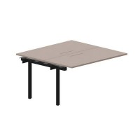 Arena UNN2TPM147 TRNR (Тортора/Черный) Приставной стол на 2 рабочих места, меламиновые аутлеты