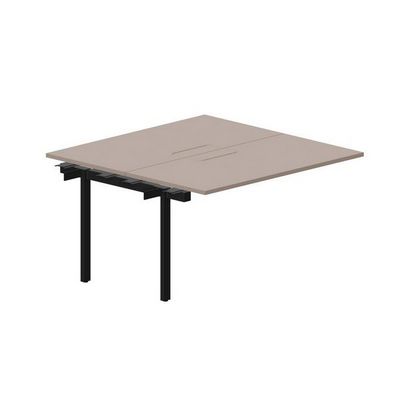 Arena UNN2TPM147 TRNR (Тортора/Черный) Приставной стол на 2 рабочих места, меламиновые аутлеты