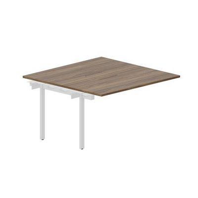 Arena UNN2TPM147 WNBL (Орех/Белый) Приставной стол на 2 рабочих места, меламиновые аутлеты