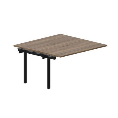 Arena UNN2TPM147 WNNR (Орех/Черный) Приставной стол на 2 рабочих места, меламиновые аутлеты