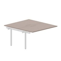 Arena UNN2TPM148 TRBL (Тортора/Белый) Приставной стол на 2 рабочих места, меламиновые аутлеты